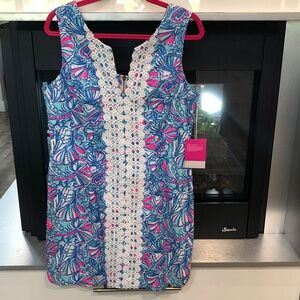 Lilly Pulitzer Blue and Pink Patterned Dress